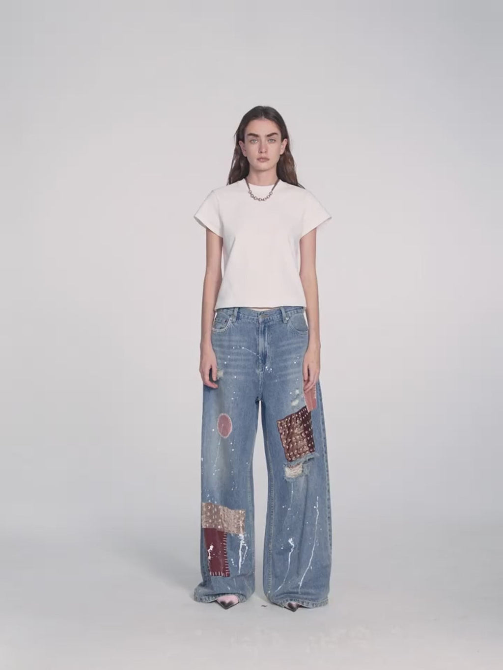 FIRELADY FUR | "Uninhibited..." Wide-Leg Jeans