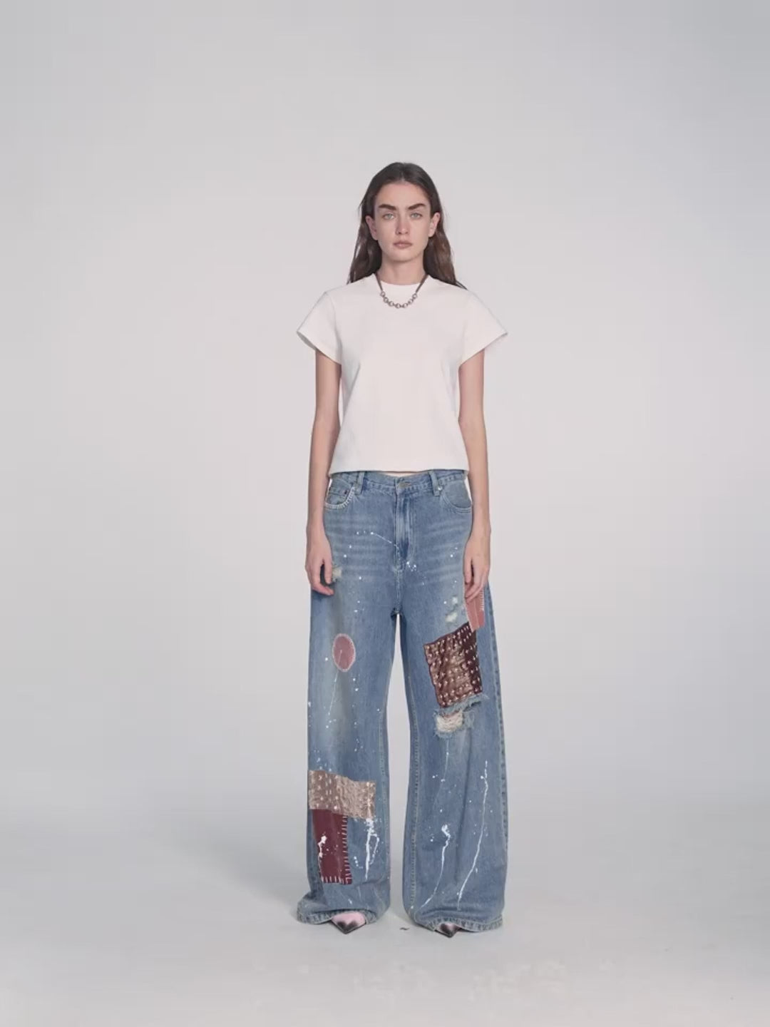 FIRELADY FUR | "Uninhibited..." Wide-Leg Jeans