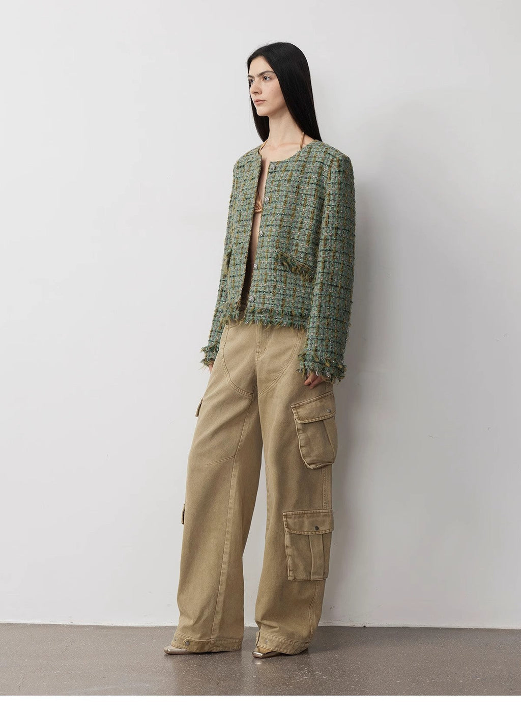 PREMIUM STYLE CO. LTD. | "Nostalgic Wasteland" Cocoon Cargo Jeans
