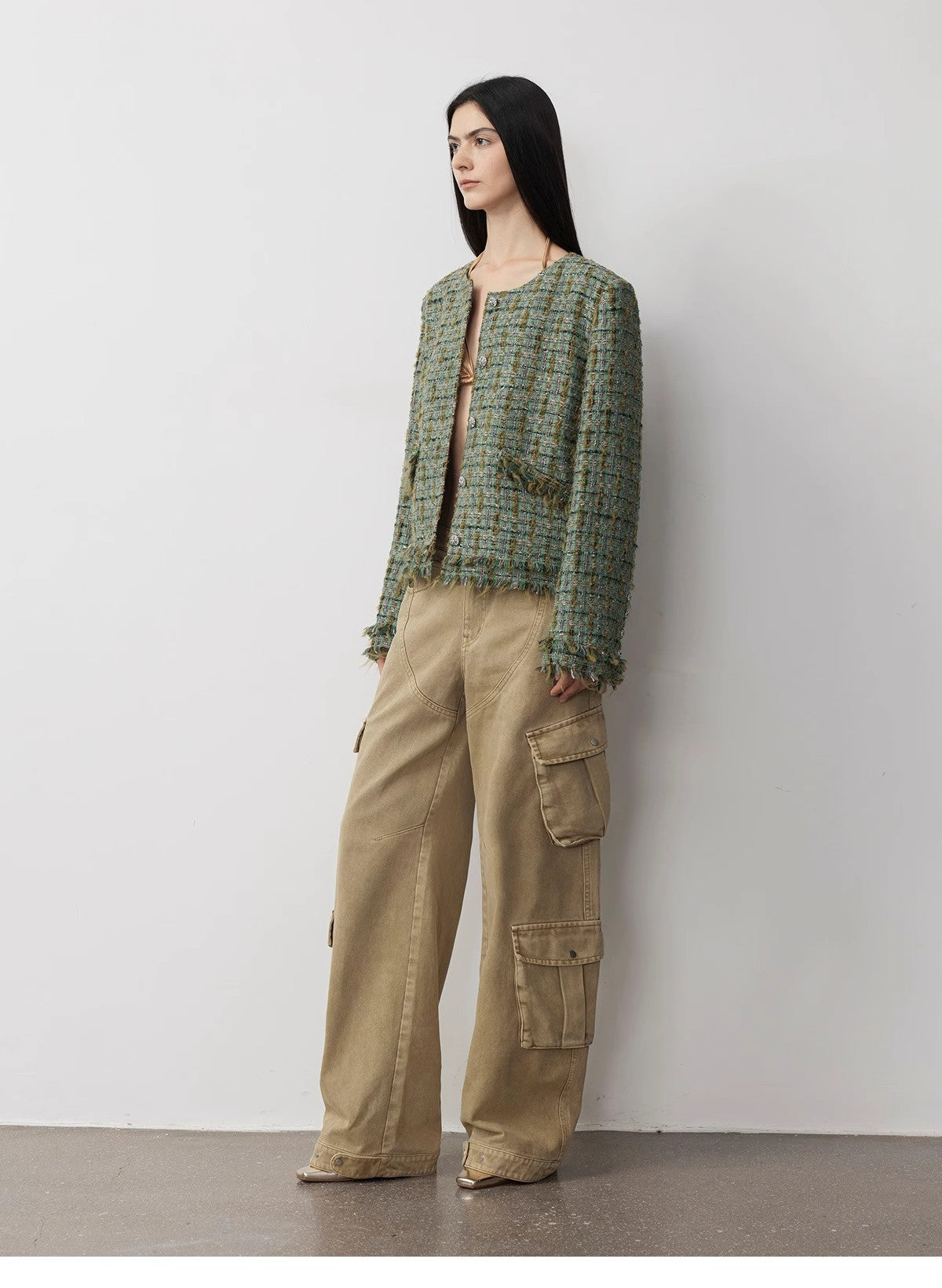 PREMIUM STYLE CO. LTD. | "Nostalgic Wasteland" Cocoon Cargo Jeans