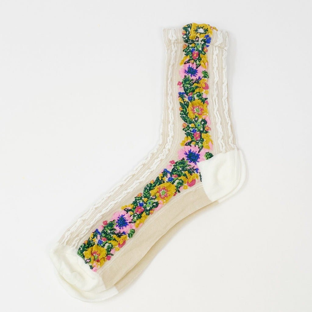Ellison + Young | Women's Floral Socks