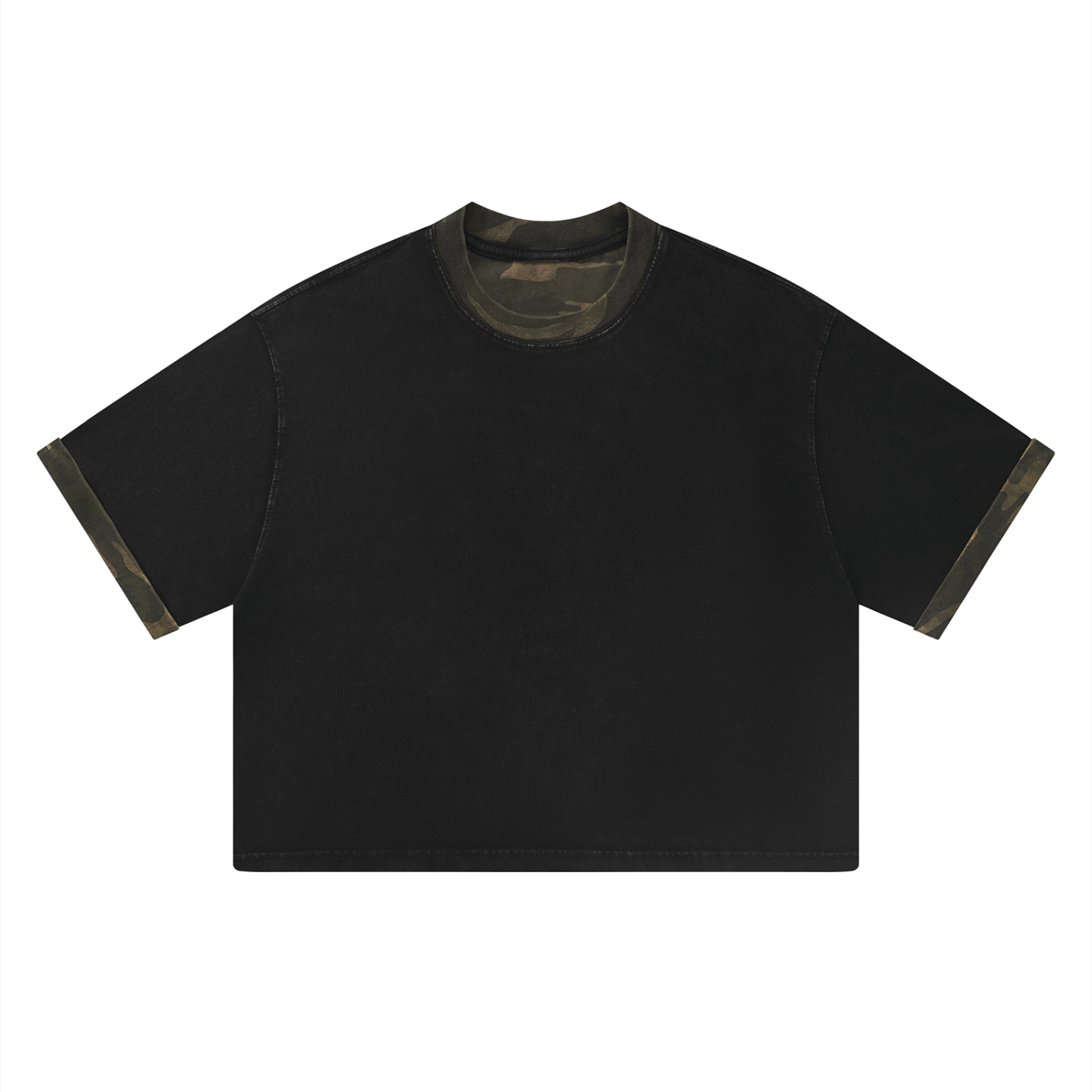Gallo Jean | Mineral Washed Boxy Panel T-Shirt