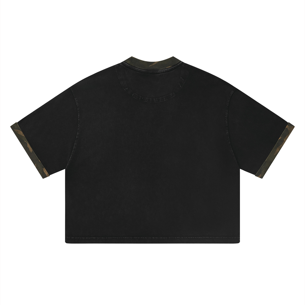 Gallo Jean | Mineral Washed Boxy Panel T-Shirt