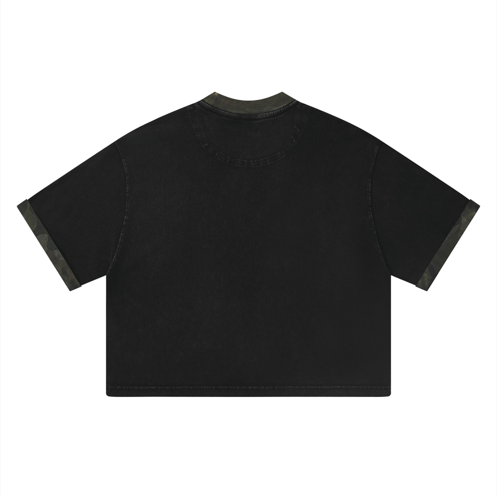 Gallo Jean | Mineral Washed Boxy Panel T-Shirt