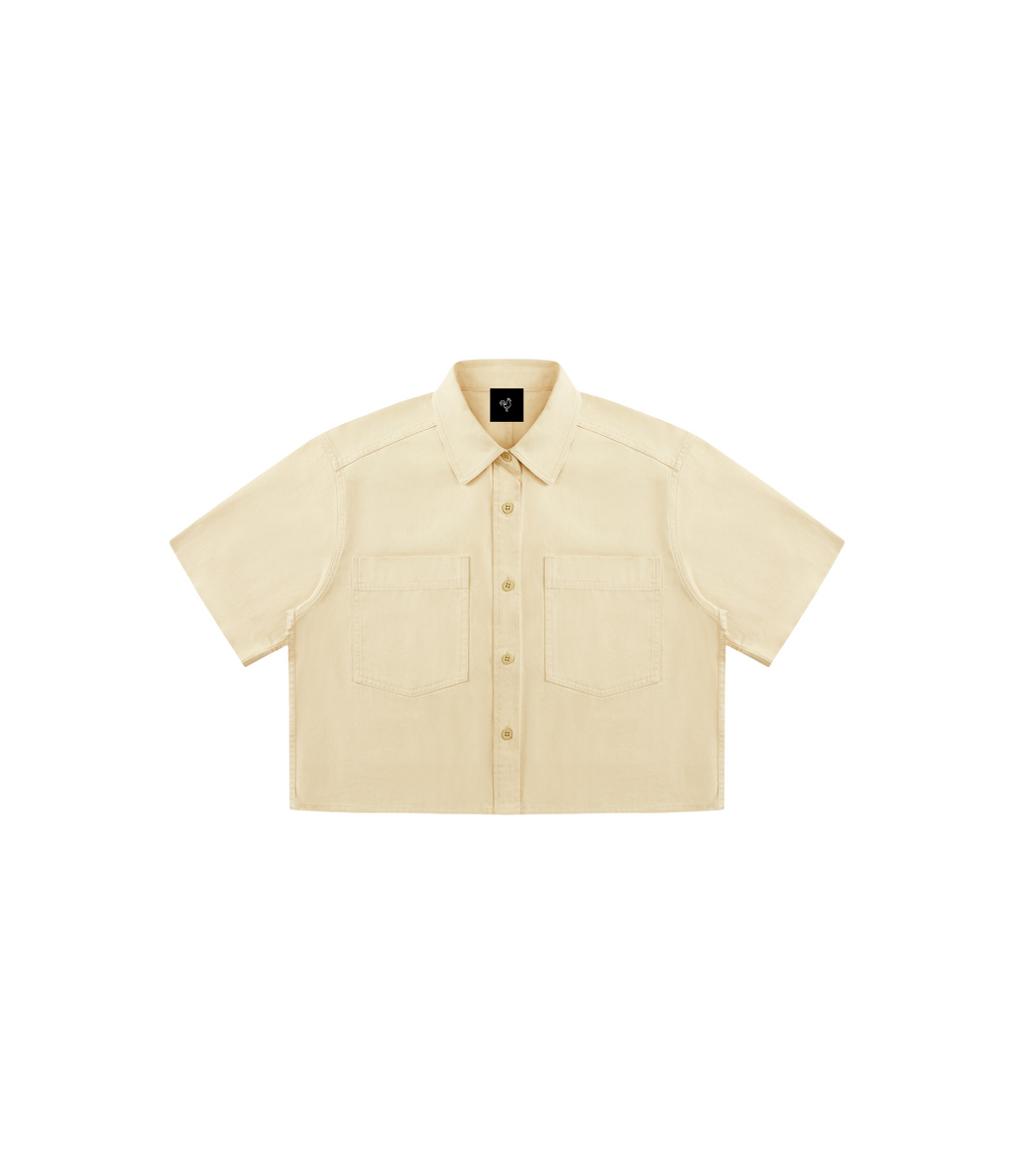 Gallo Jean | Women’s Cropped Cotton Short Sleeve Shirt