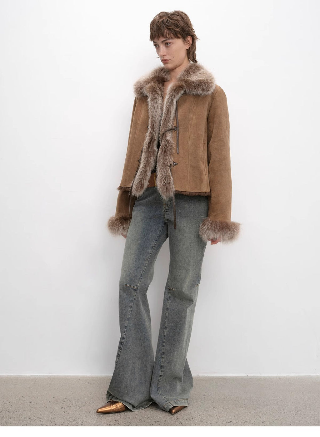 FIRELADY FUR | Women's Merino Wool & Fox Fur Jacket