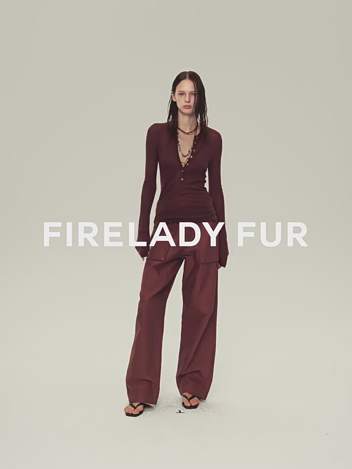 FIRELADY FUR | Women's Ultrafine Wool Blend Knit Top