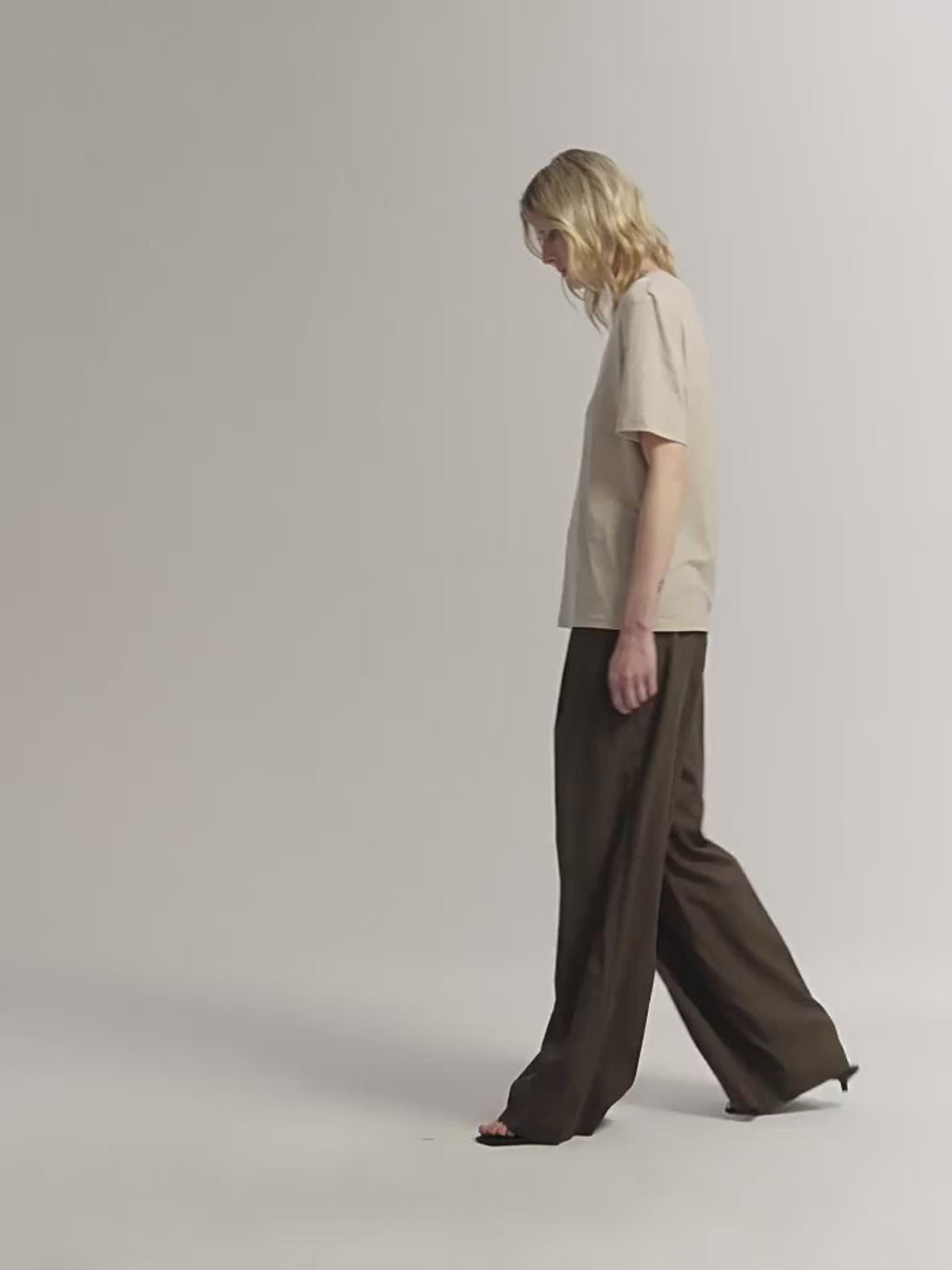 PREMIUM STYLE CO. LTD. | Women's 15.5mm Cashmere & Tencel Blend T-shirt