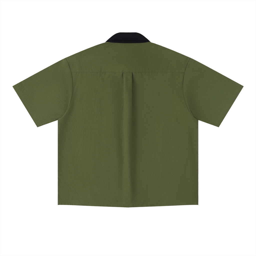 Gallo Jean | Color Block Button Down T-Shirt