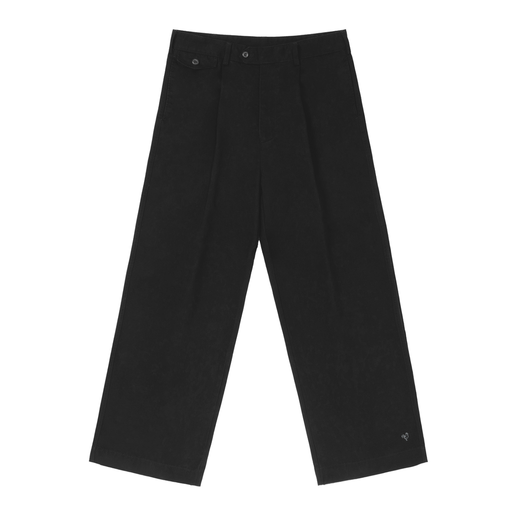 Straight-Leg Pants | Silver Logo