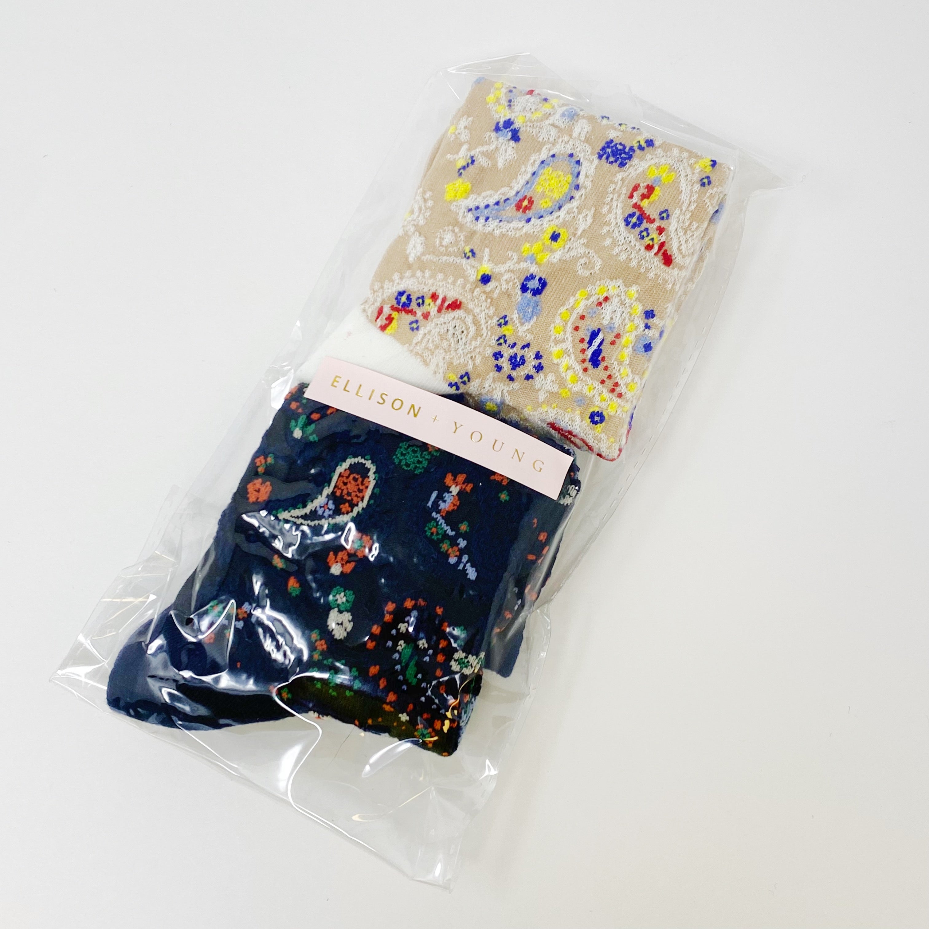 Ellison + Young | Paisley Socks (Set of 2 Pairs)
