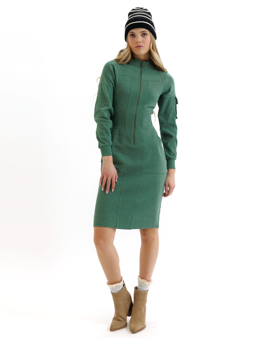 DOWNEAST | Women's Aligned Cotton Dress