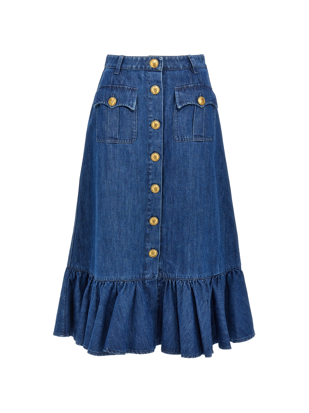 Valentino Garavani | Women's Denim Midi Skirt