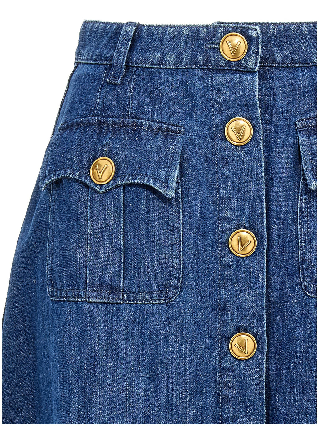 Valentino Garavani | Women's Denim Midi Skirt