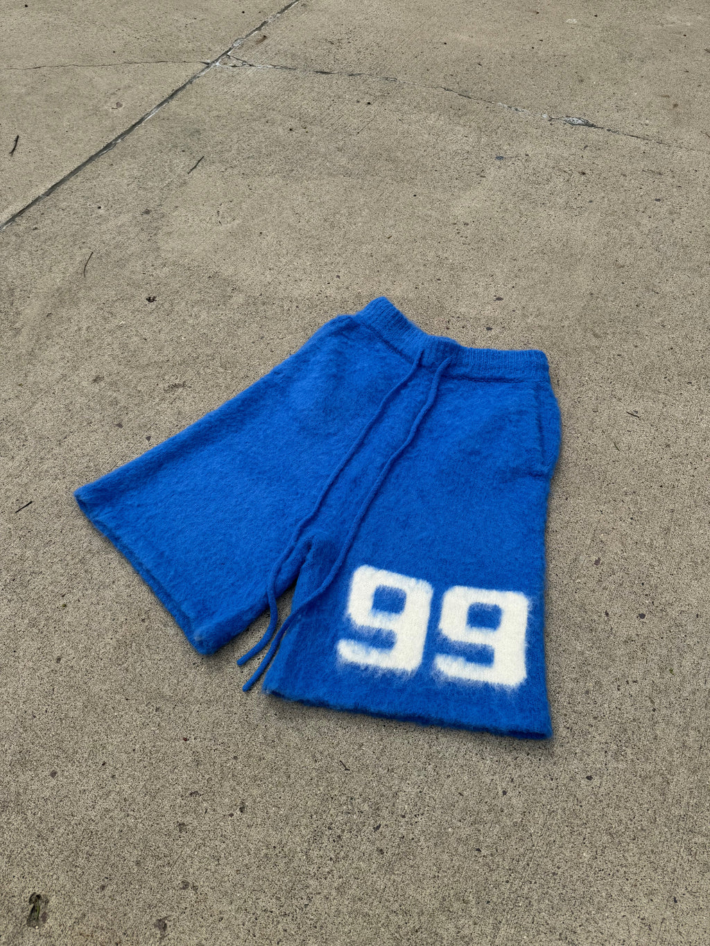 BRAINWASHED | Royal Blue Mohair Shorts