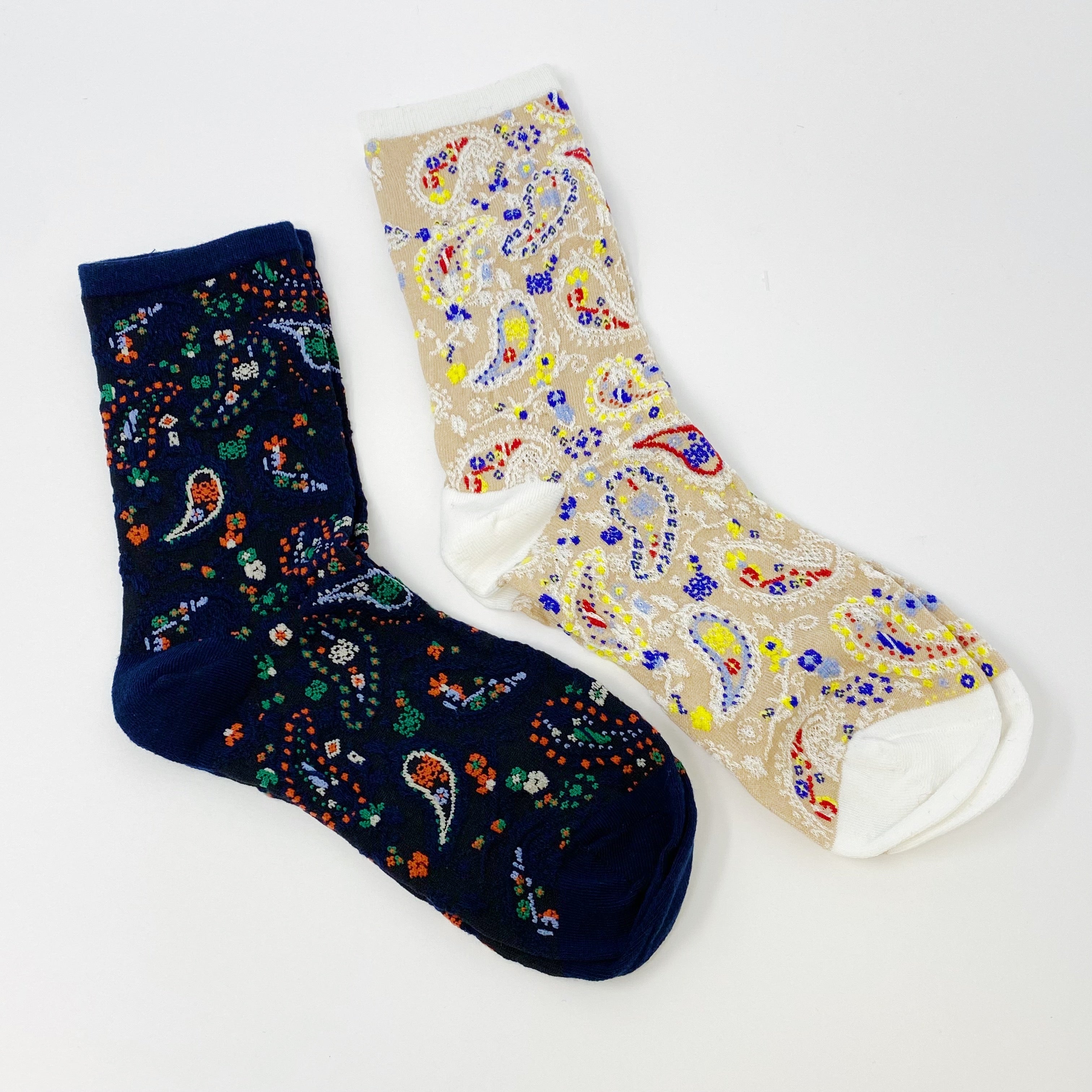 Ellison + Young | Paisley Socks (Set of 2 Pairs)