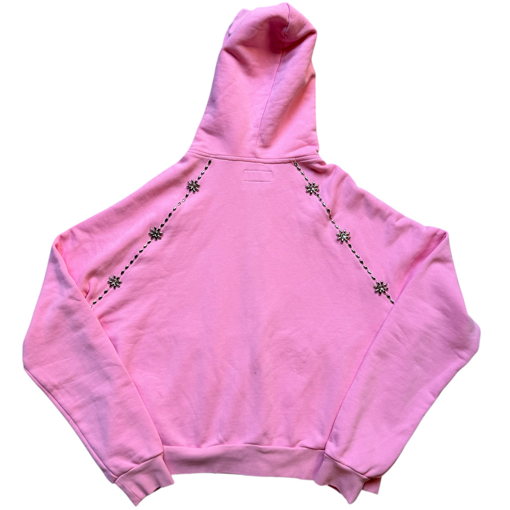 BRAINWASHED | Pink Sunflower Zip Up Hoodie