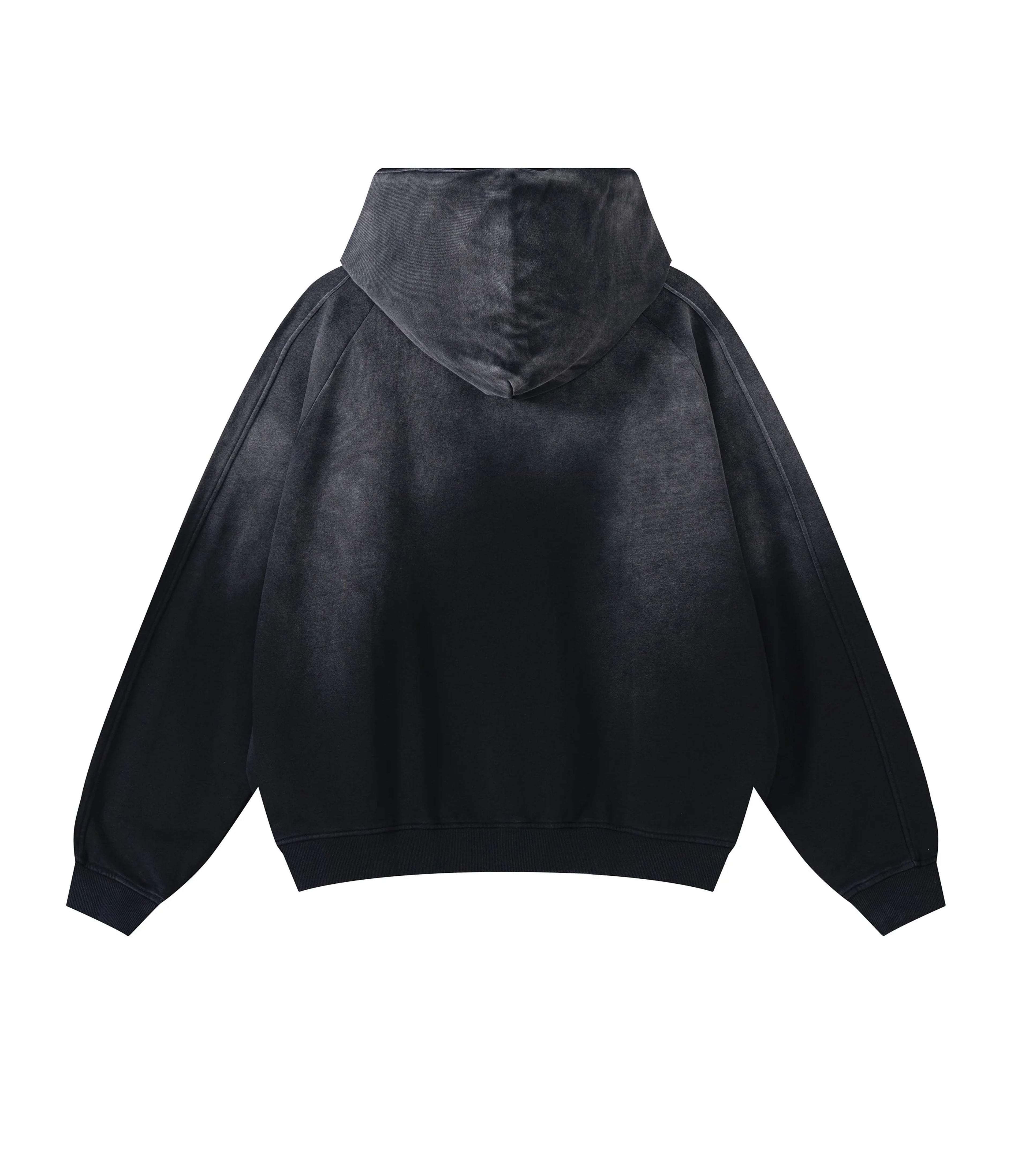 UNDEVELOPED | Black Contrast Panel Hoodie
