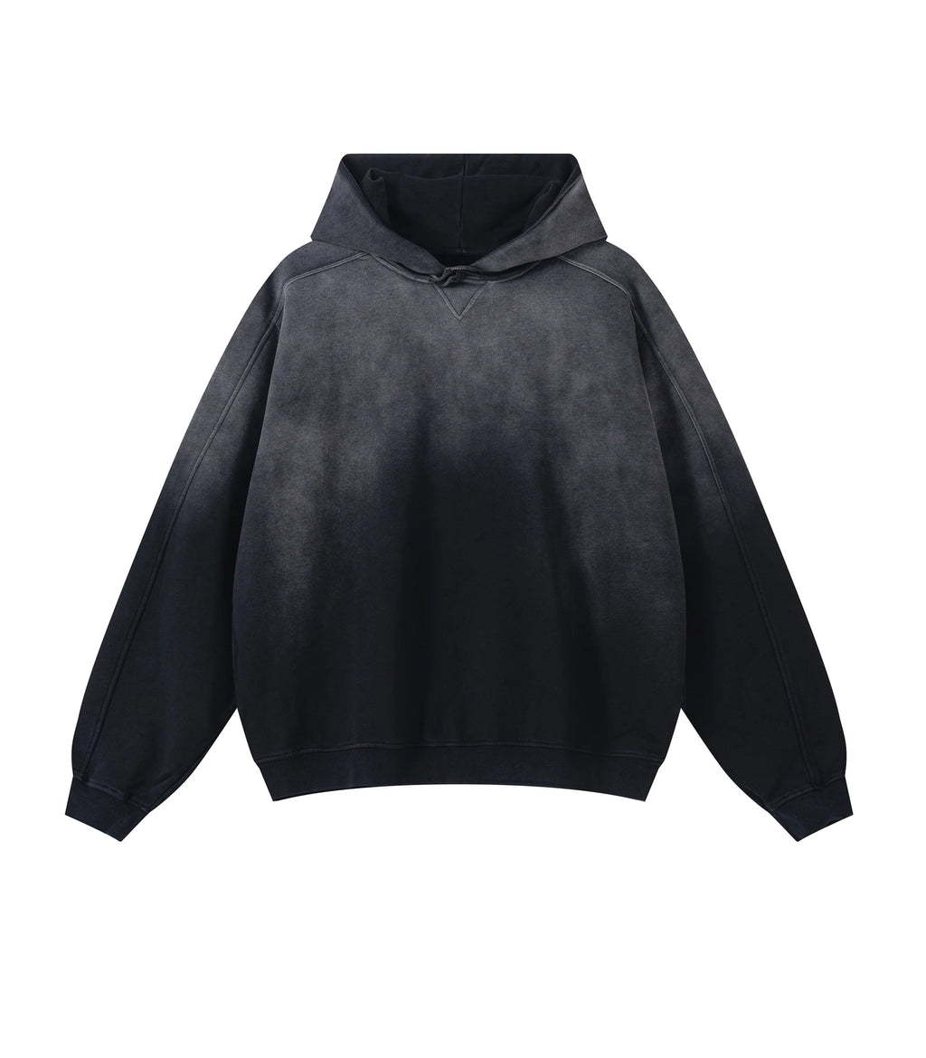 UNDEVELOPED | Black Contrast Panel Hoodie