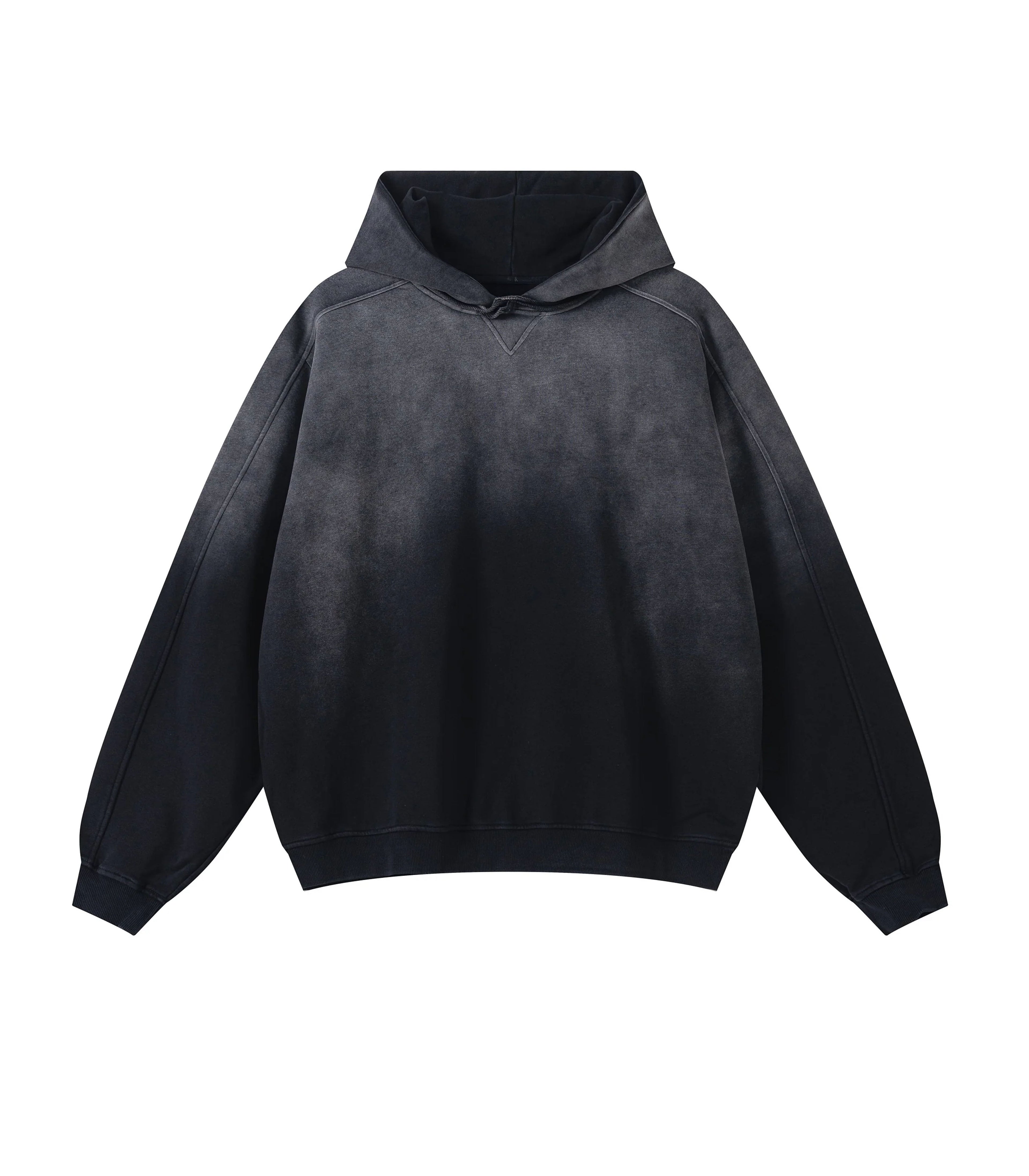 UNDEVELOPED | Black Contrast Panel Hoodie