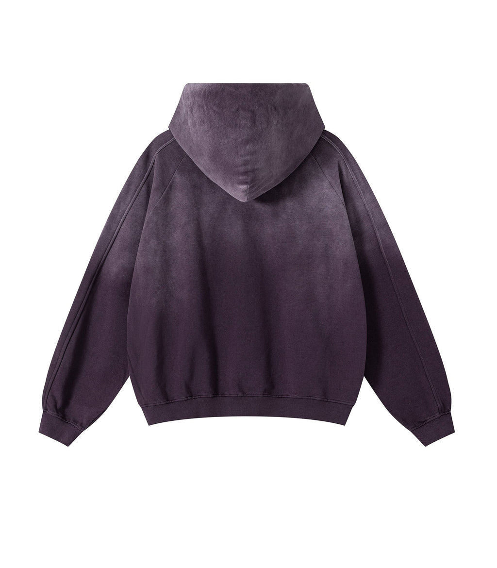 UNDEVELOPED | Plum Contrast Panel Hoodie