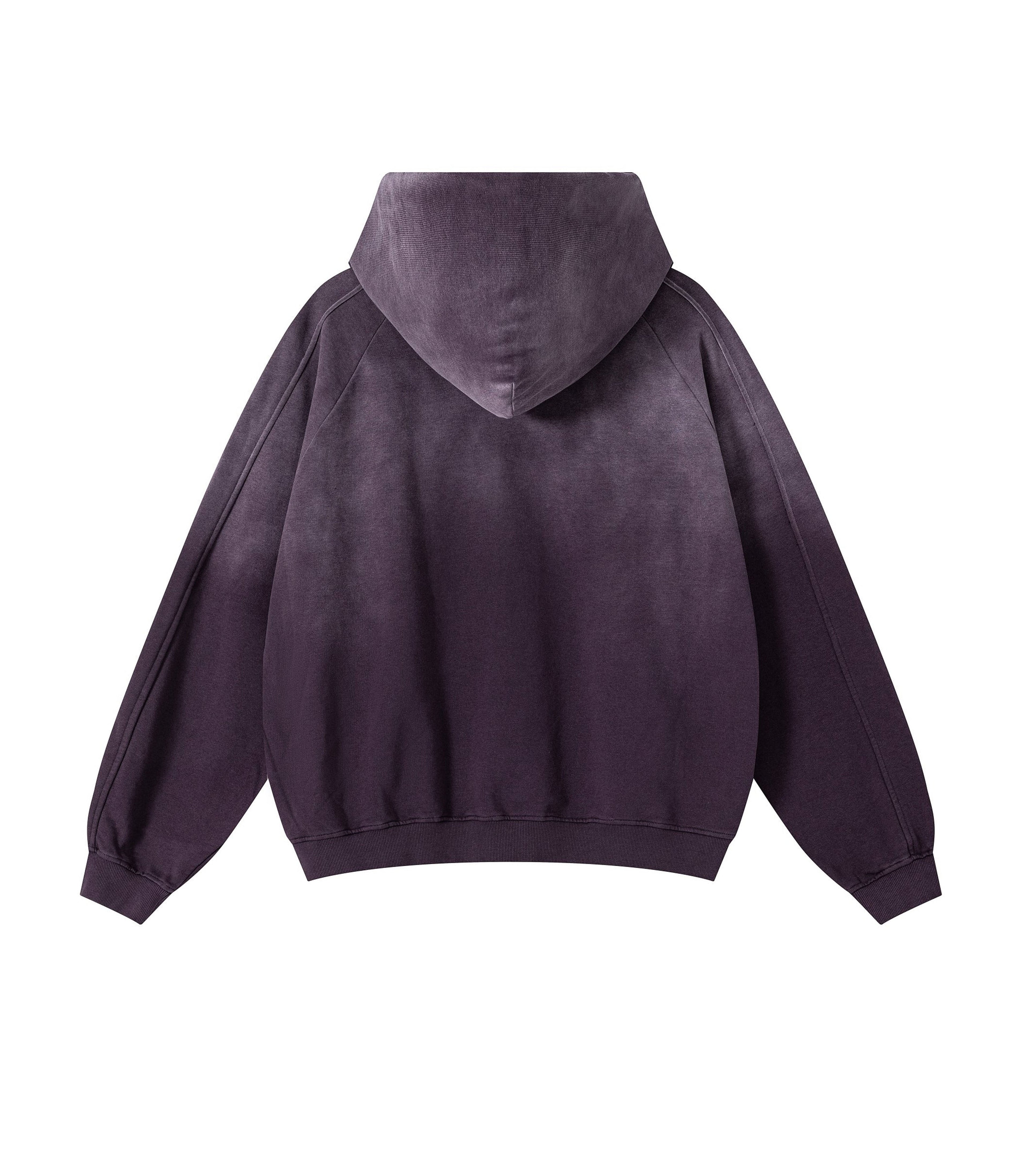 UNDEVELOPED | Plum Contrast Panel Hoodie