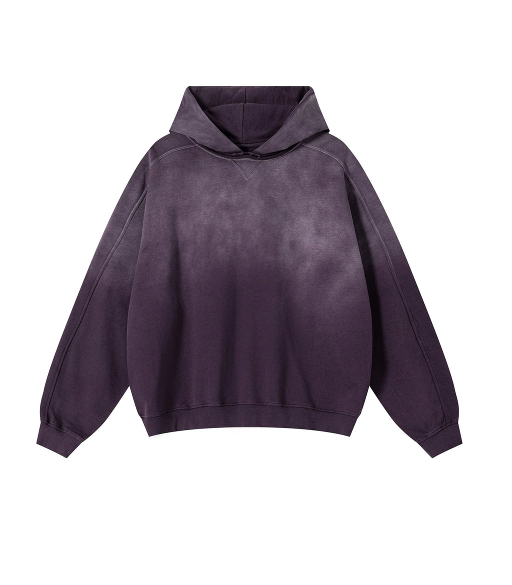 UNDEVELOPED | Plum Contrast Panel Hoodie