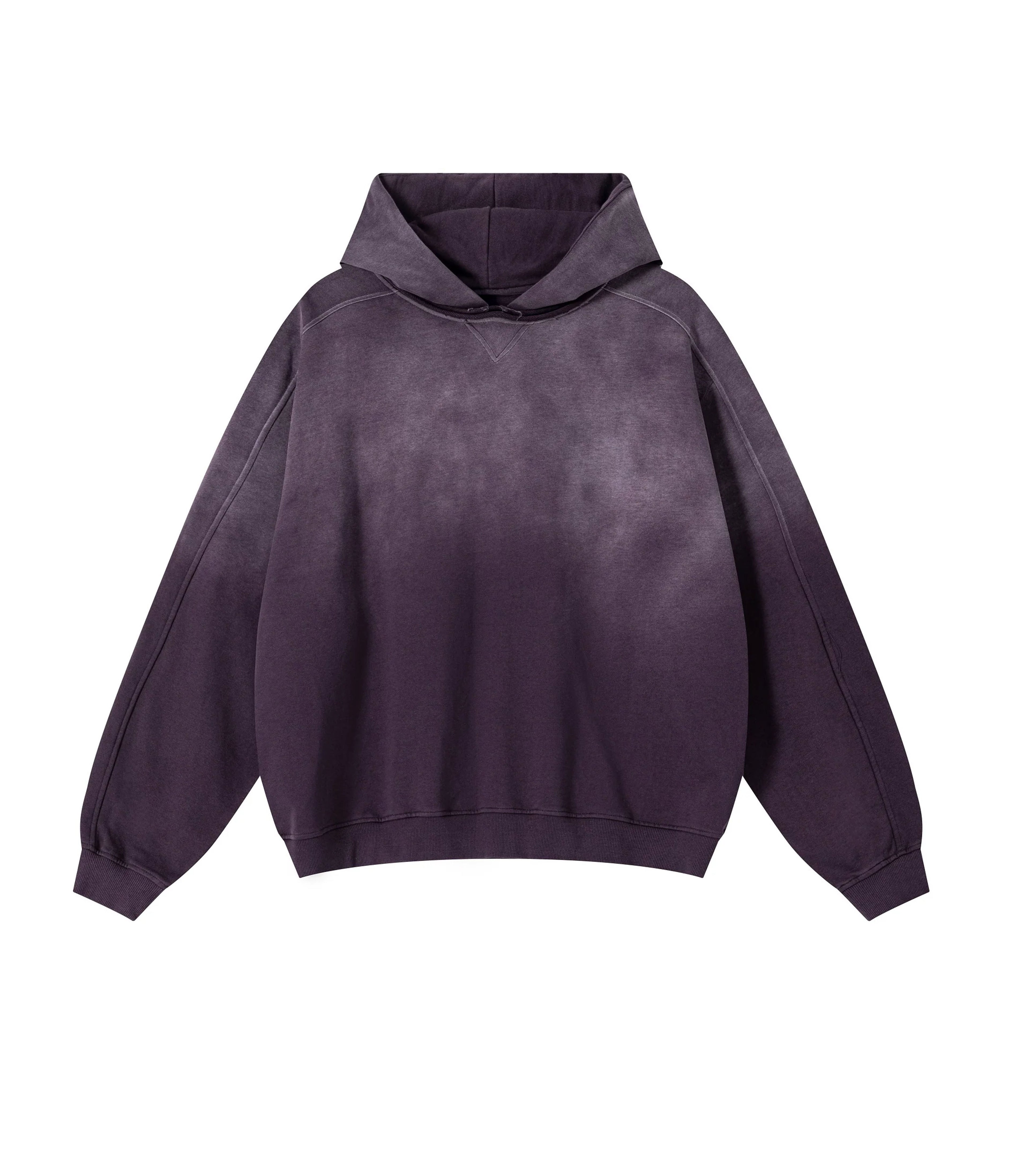UNDEVELOPED | Plum Contrast Panel Hoodie