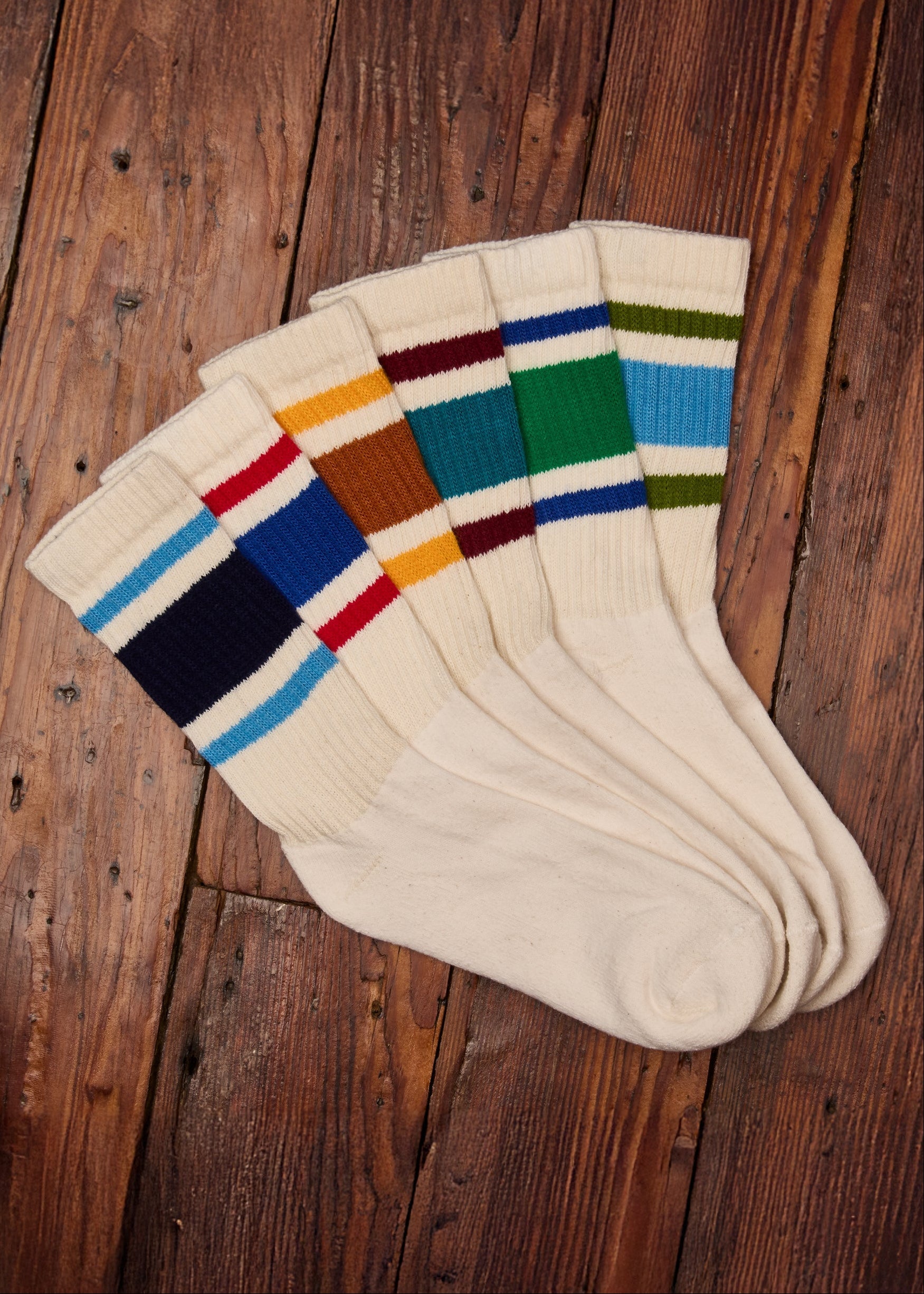 American Trench | The Retro Stripe Cotton Socks