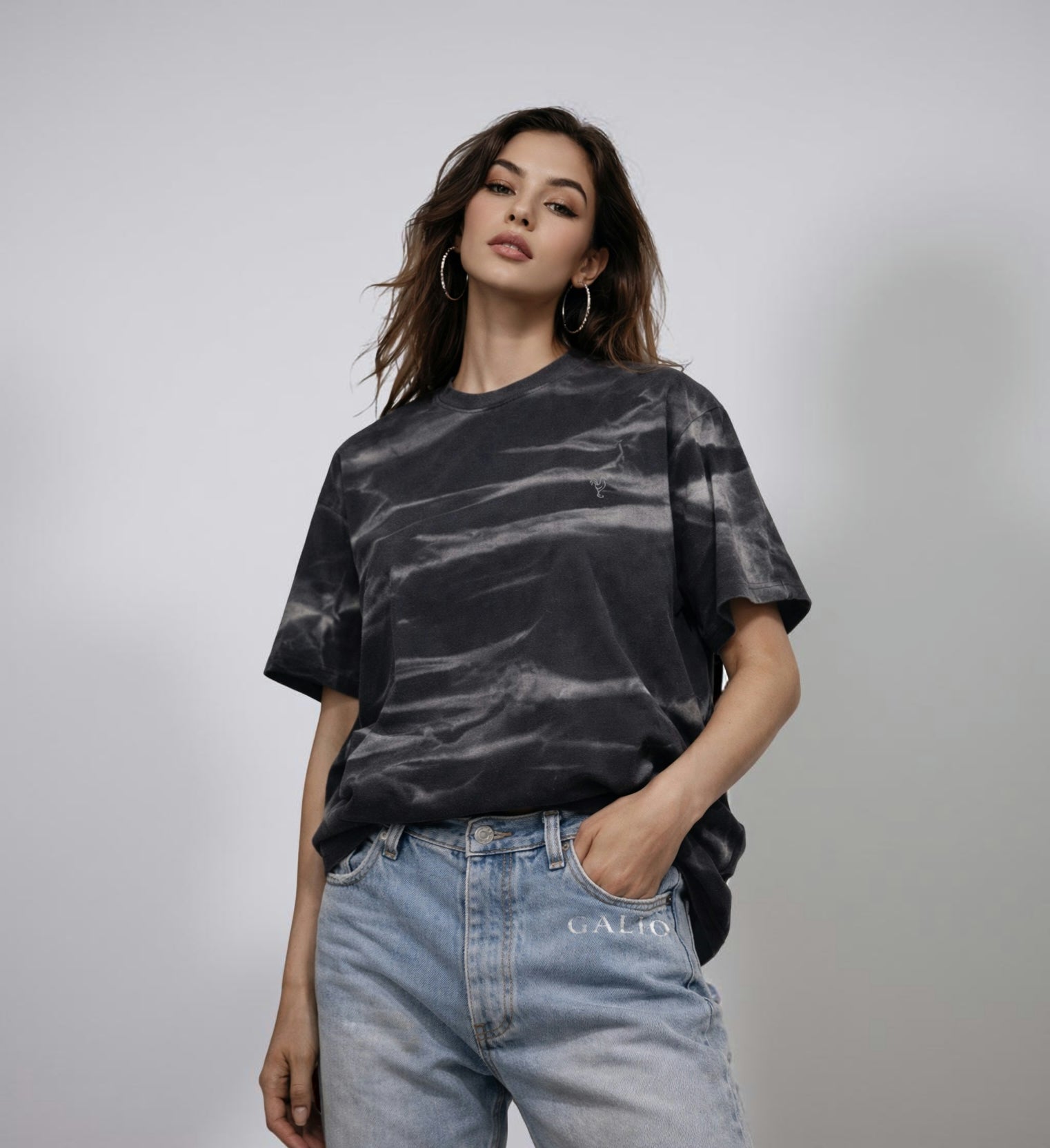 GALLO JEAN | Cotton Tie-dye T-shirt