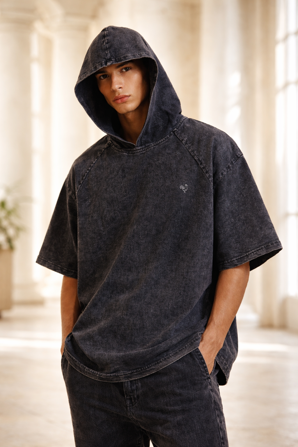 GALLO JEAN | Cotton Hooded T-shirt
