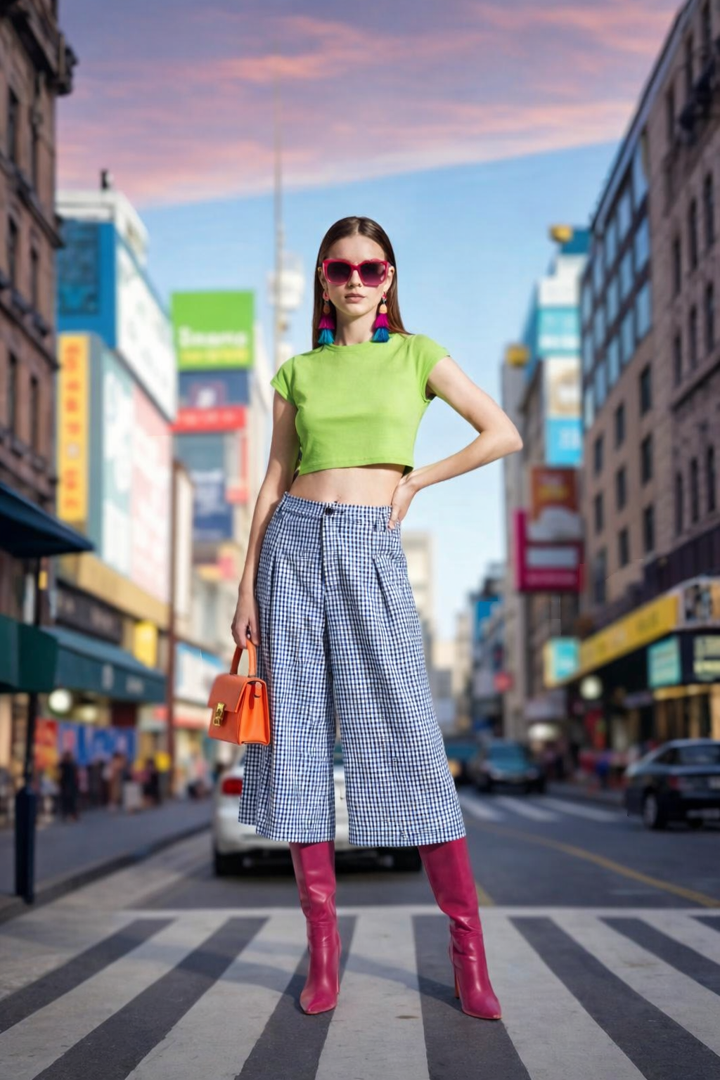 BYMANYC ® New York | Women's Plaid Cotton Culottes