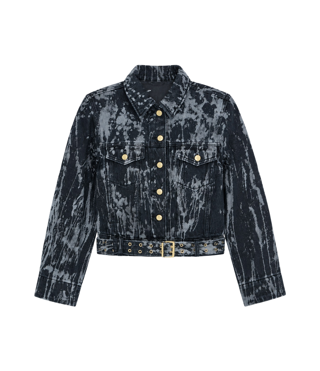 GANNI | Women's Heavy Denim Belted Jacket
