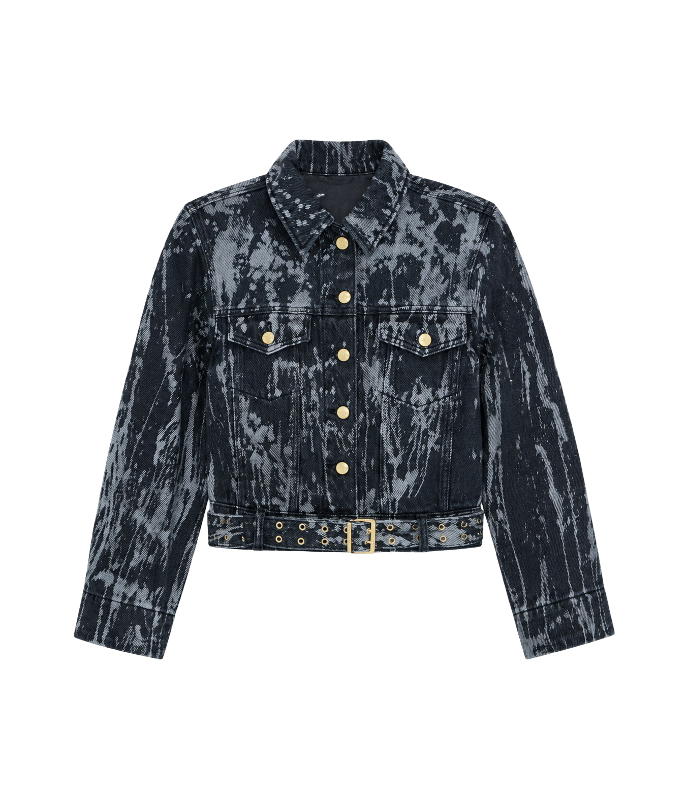 GANNI | Women's Heavy Denim Belted Jacket
