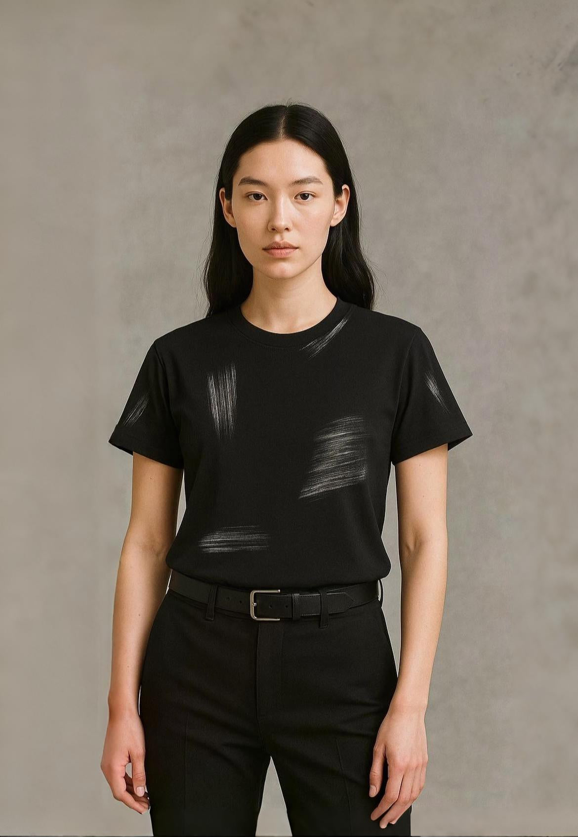 Cotton T-shirt | Hand Brushed