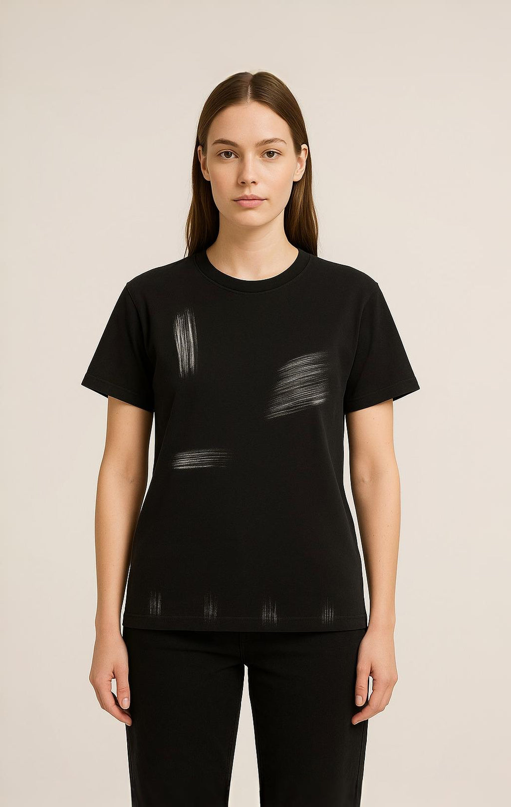 Cotton T-shirt | Hand Brushed