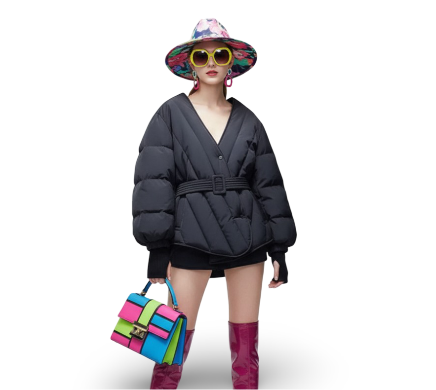 BYMANYC ® New York | Women's Classic Crossed Puffer Jacket