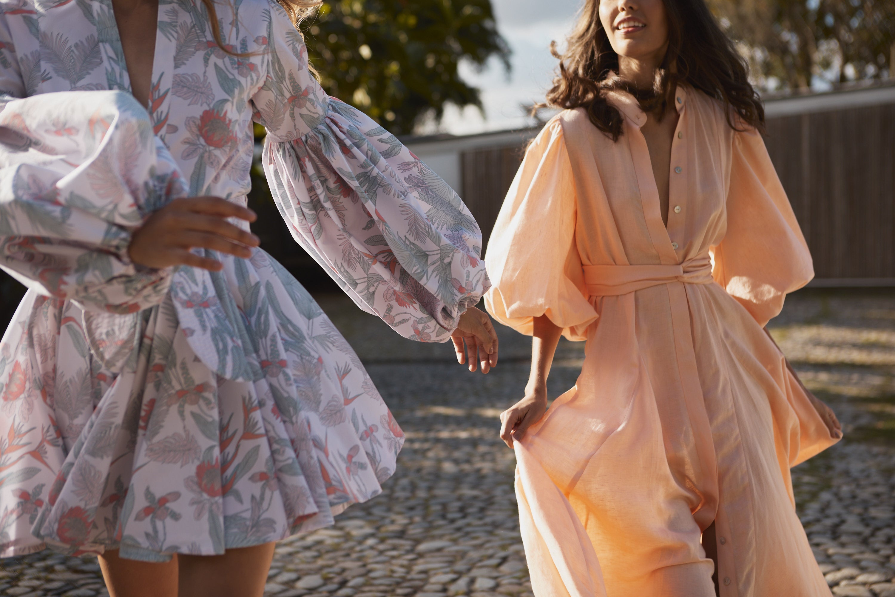 No Pise La Grama | Women's Bromelia Hot Peach Dress