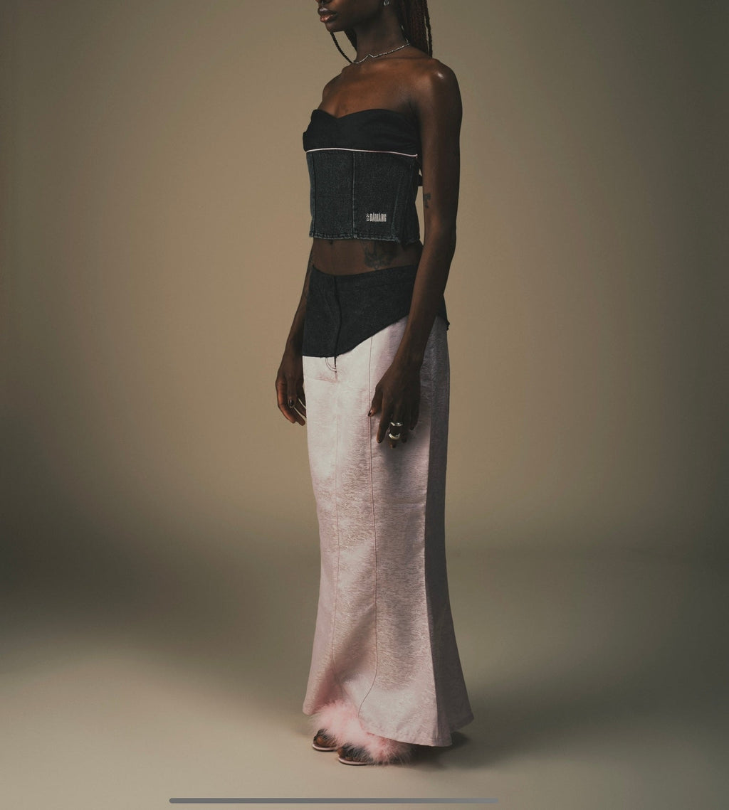 DAWANG | Fei Patch Fishtail Maxi Skirt