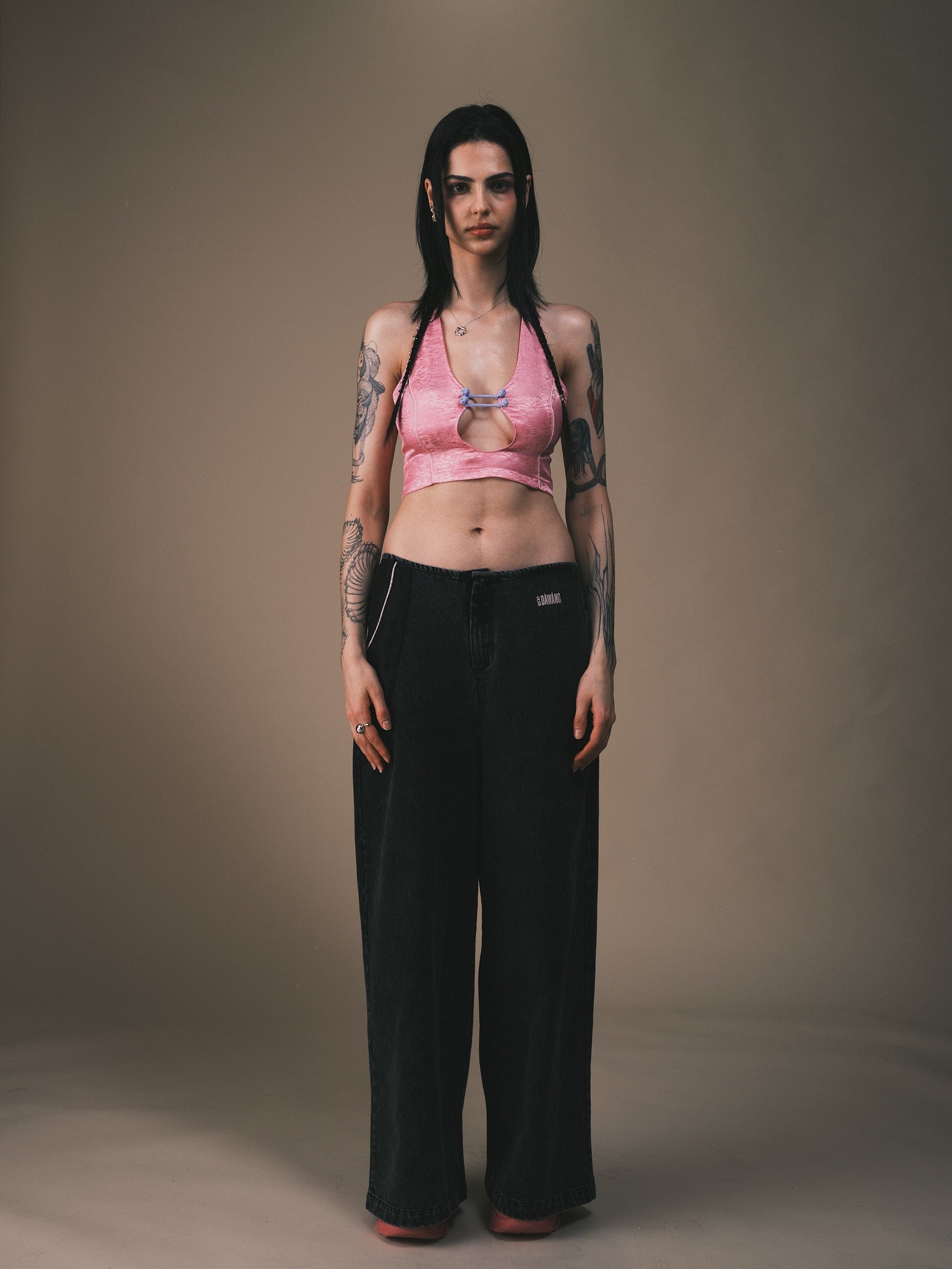 DAWANG | Fa Wide Leg Denim Jeans