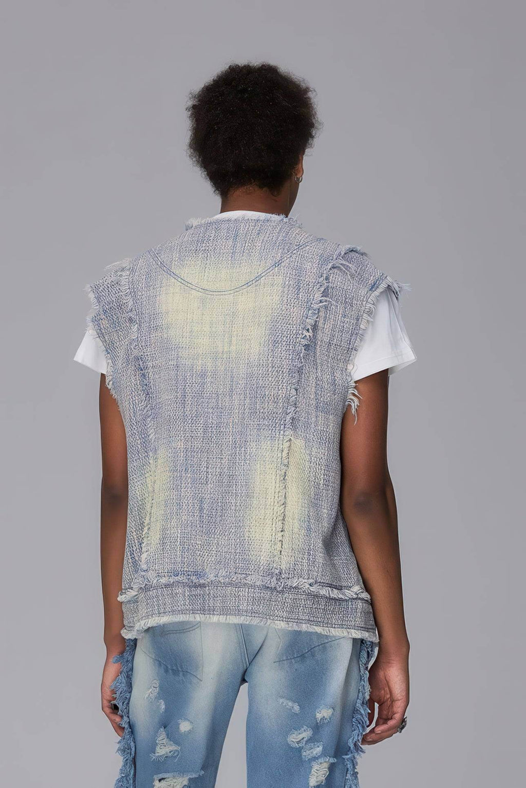4inme | Distressed Denim Vest
