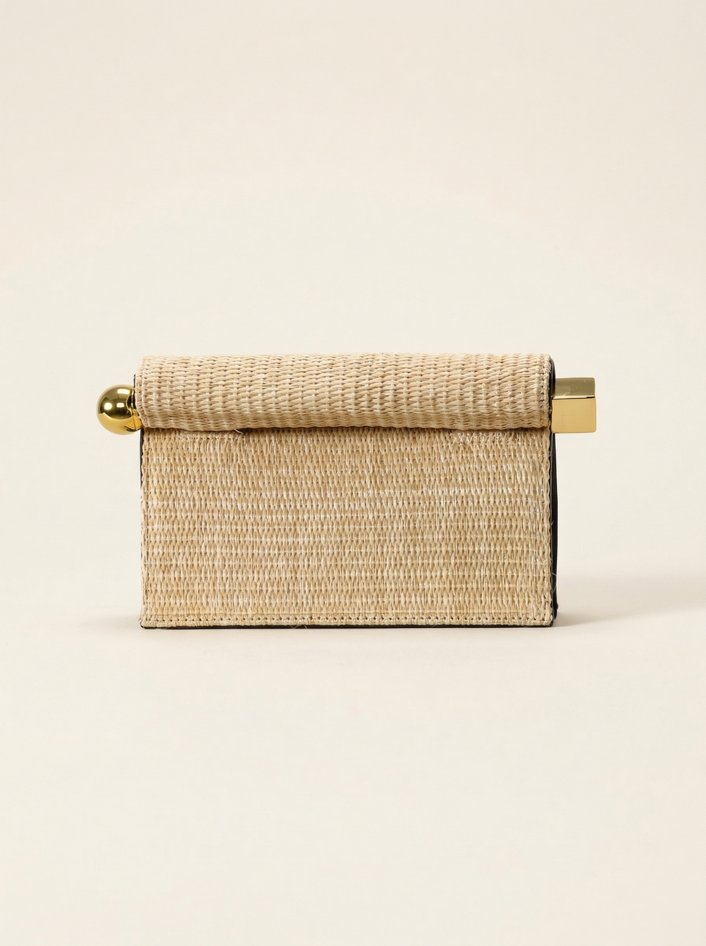 LINTICO | Women's Straw Foldover Clutch