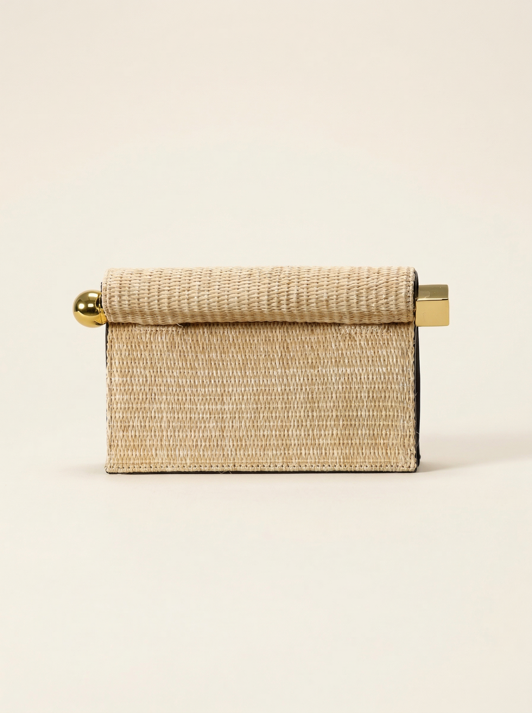 LINTICO | Women's Straw Foldover Clutch