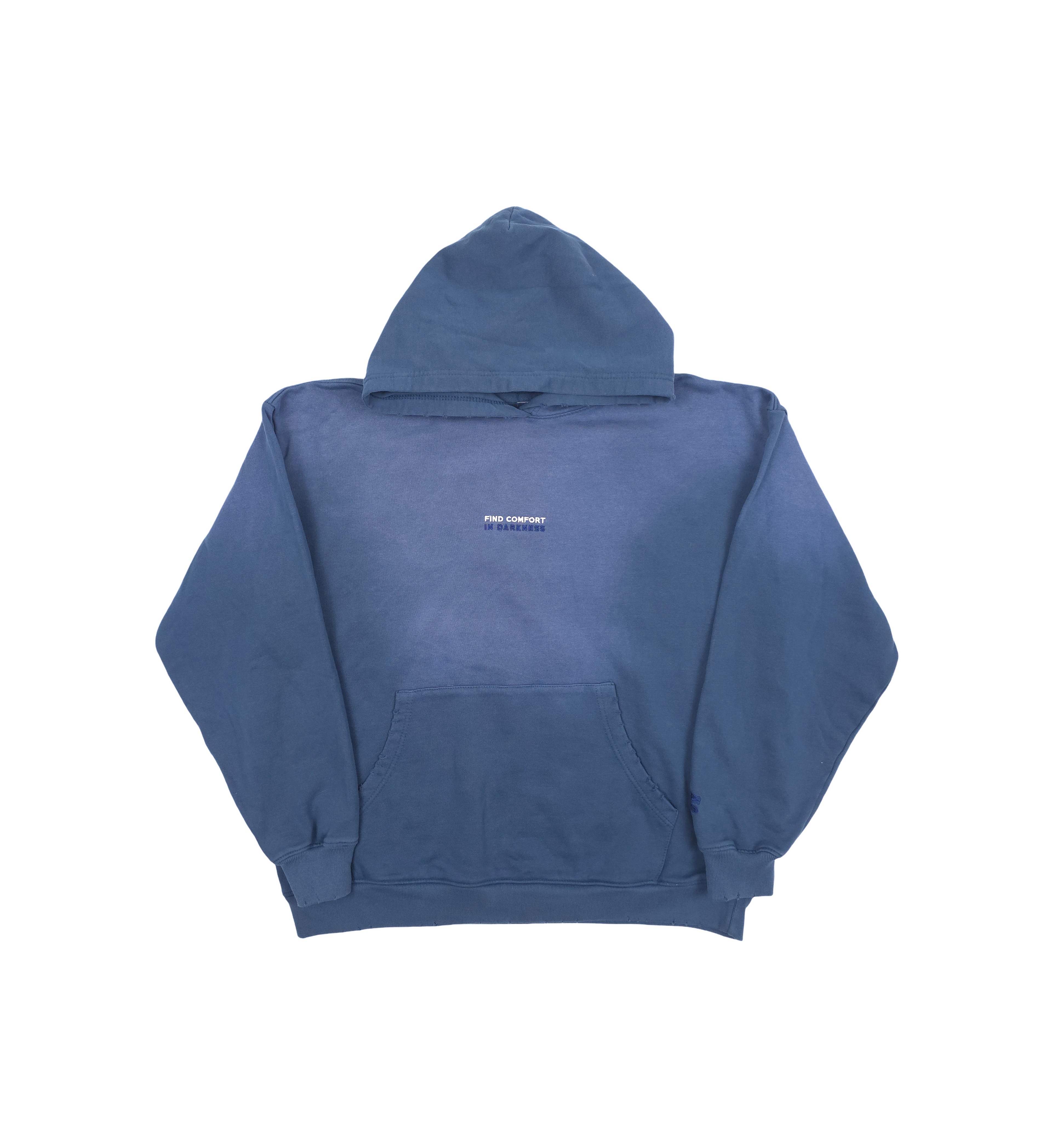 Any Means Necessary | Potassium Blue Cotton Hoodie
