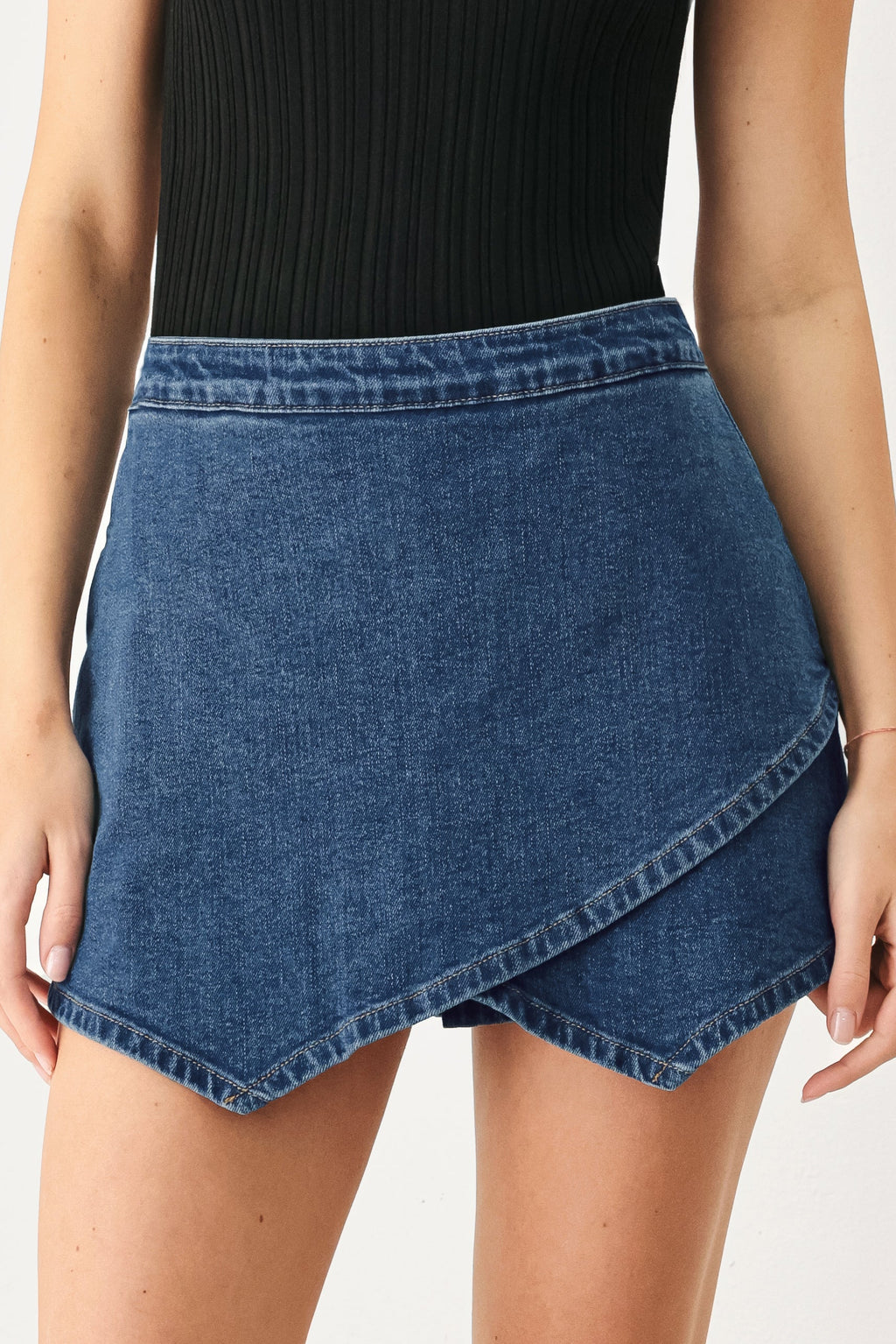 Flying Tomato | Women's Asymmetric Denim Skort