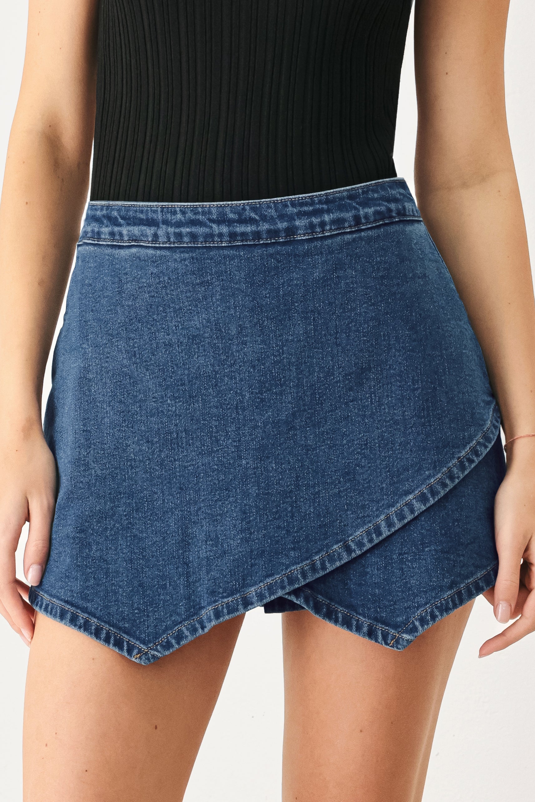 Flying Tomato | Women's Asymmetric Denim Skort