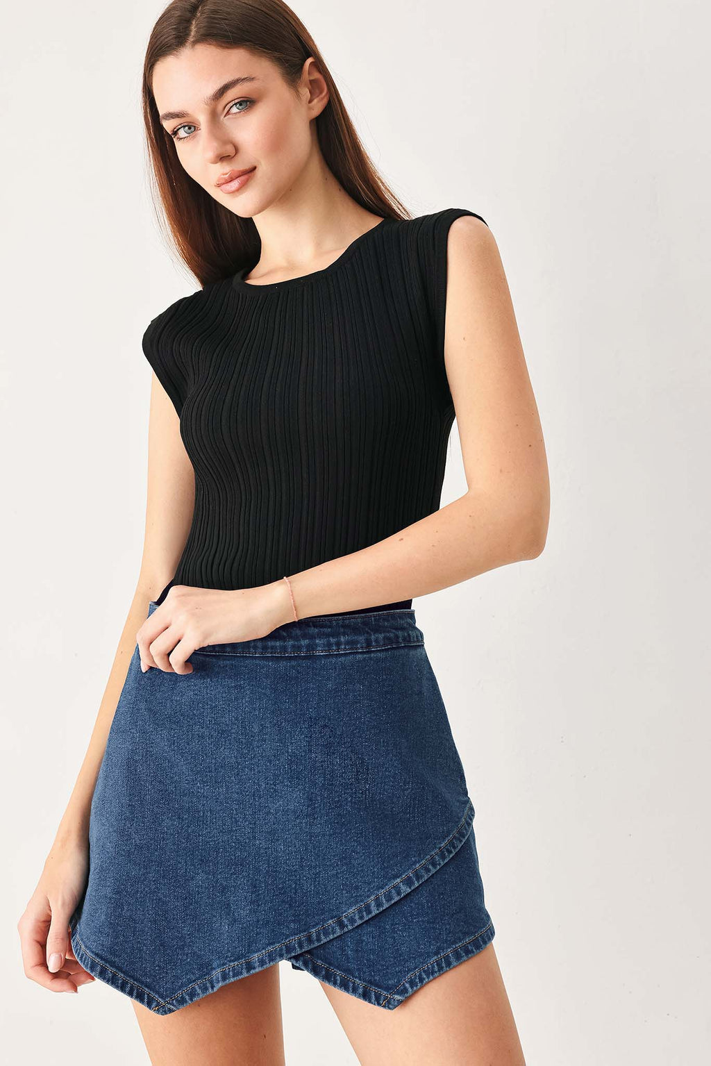 Flying Tomato | Women's Asymmetric Denim Skort