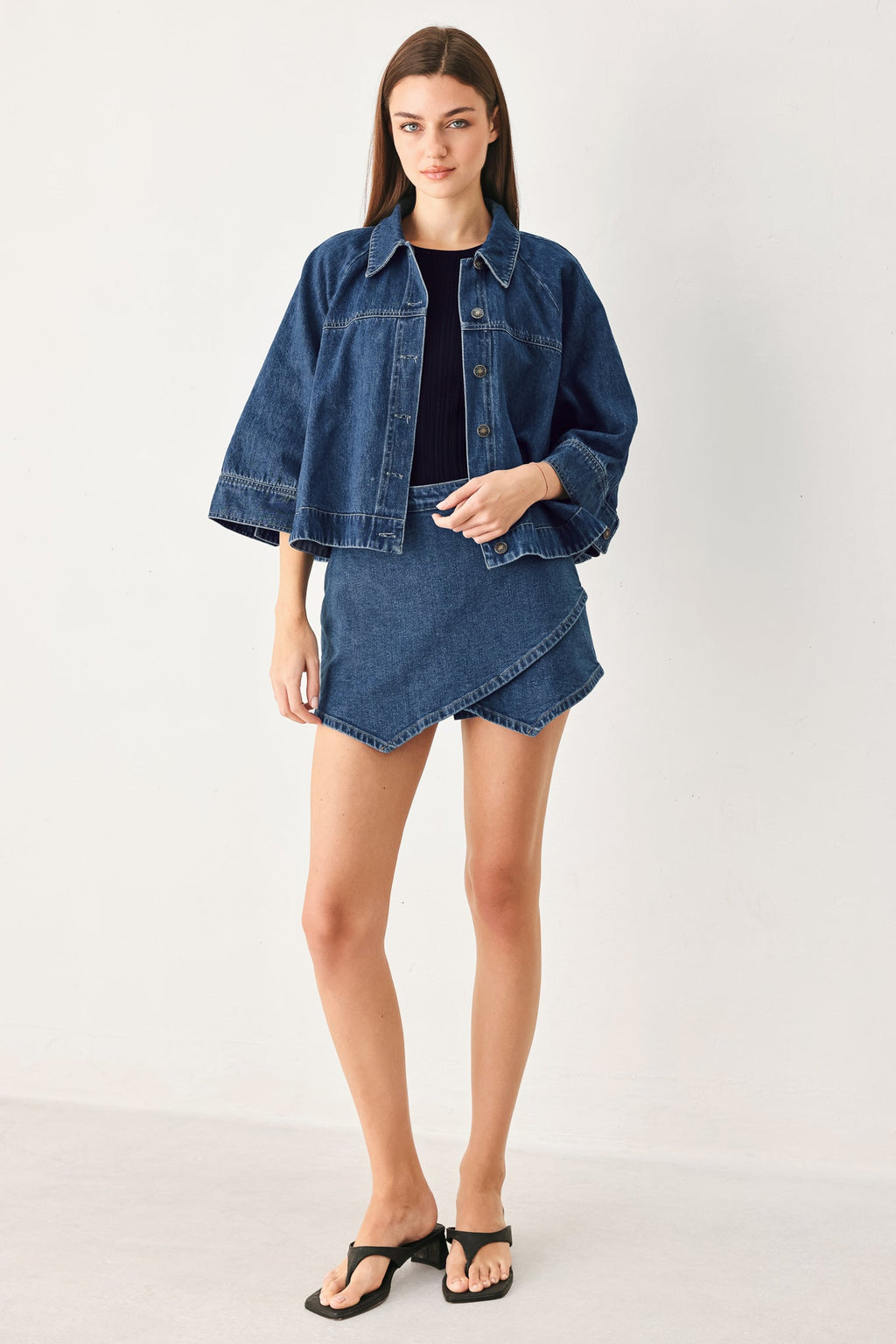 Flying Tomato | Women's Asymmetric Denim Skort