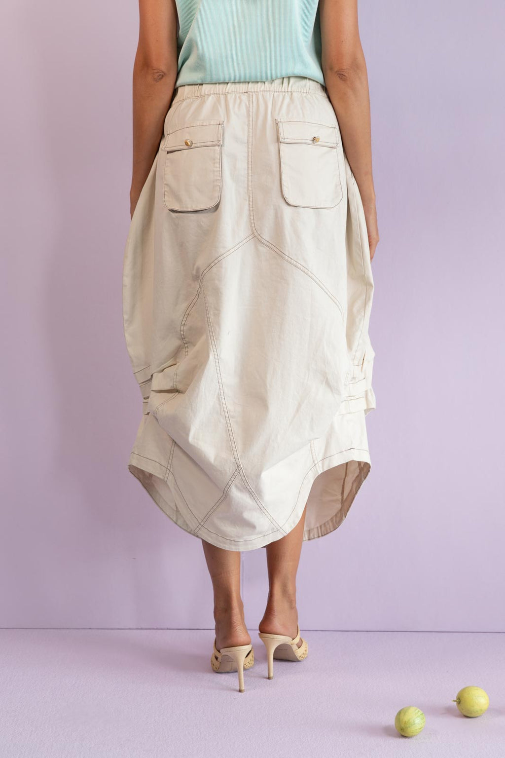 Flow Inspires Us | Falda Breeze Ivory Maxi Skirt