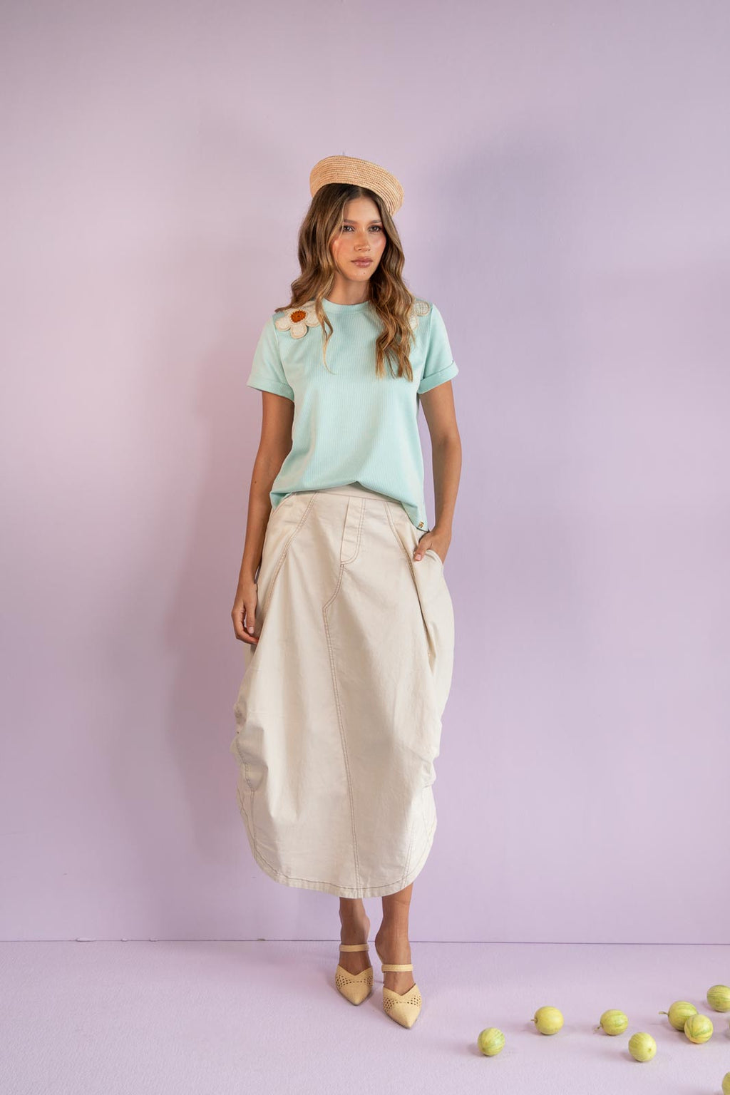 Flow Inspires Us | Falda Breeze Ivory Maxi Skirt